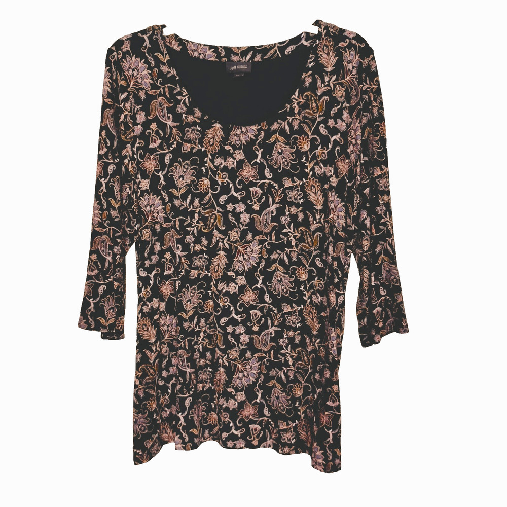J.Jill Wearever Top 3/4 Slv Rayon Knit ~ Size L
